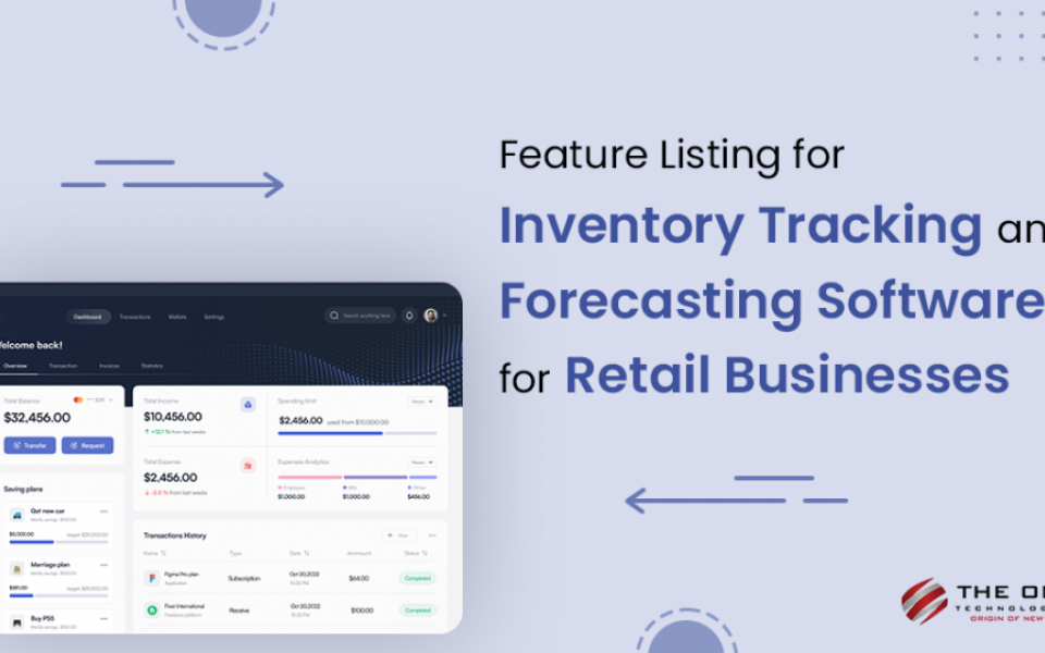 Feature Listing for Inventory Tracking and Forecasting Software for Retail Businesses
